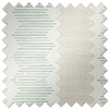 Zig Zag Stripe, Green Seaglass - Twist&Fit Roller Blind